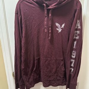 American Eagle Outfitters Burgundy Hoodie